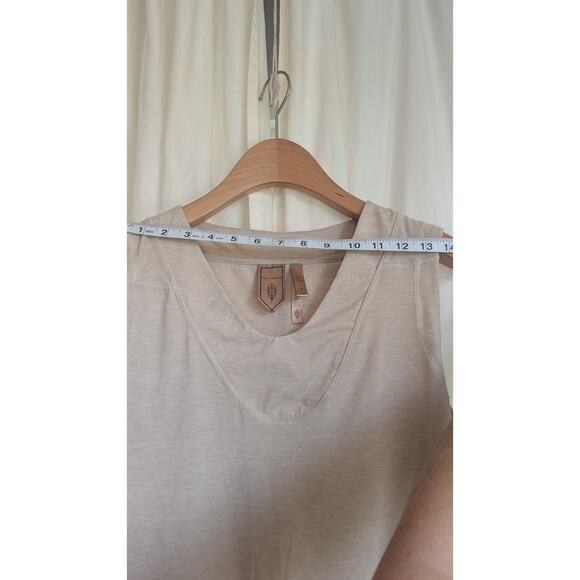 Indygena Small Women Pullover Wide Strap Tank Top Beige - Picture 6 of 7